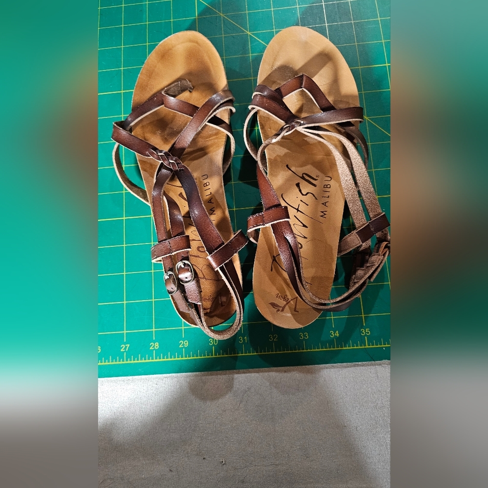 Brown Blowfish Strappy Sandals Size 10